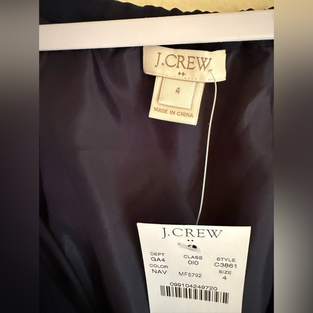 J. Crew Navy and White Chevron Maxi Dress - Picture 2 of 12